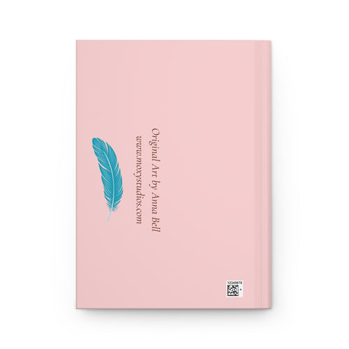 Betty Ostrich Hardcover Journal — 'Overdressed. Unbothered.' Lined Notebook