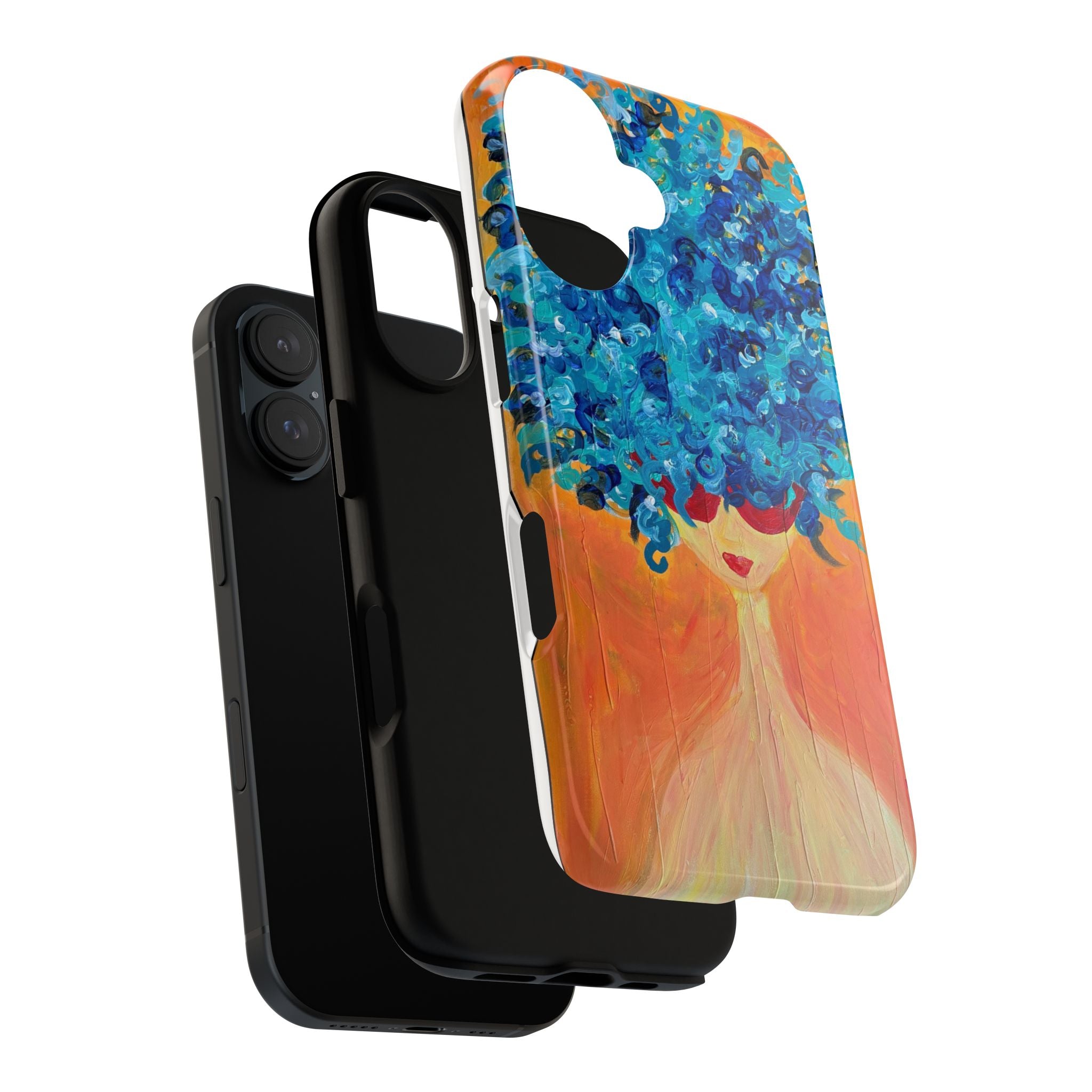 Tough Cases — Blue Hair Woman Phone Case