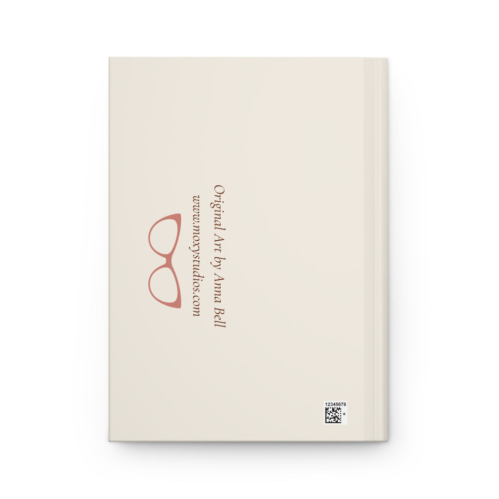 Sharp & Snoozy Original Art Hardcover Journal — Lined Notebook for Cat Lovers