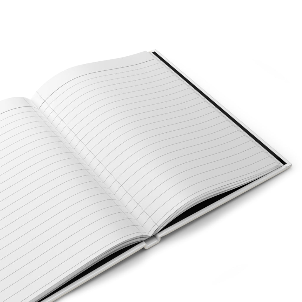Near-Sighted Llama Original Art Hardcover Journal — Lined Notebook for Notes & Gifts