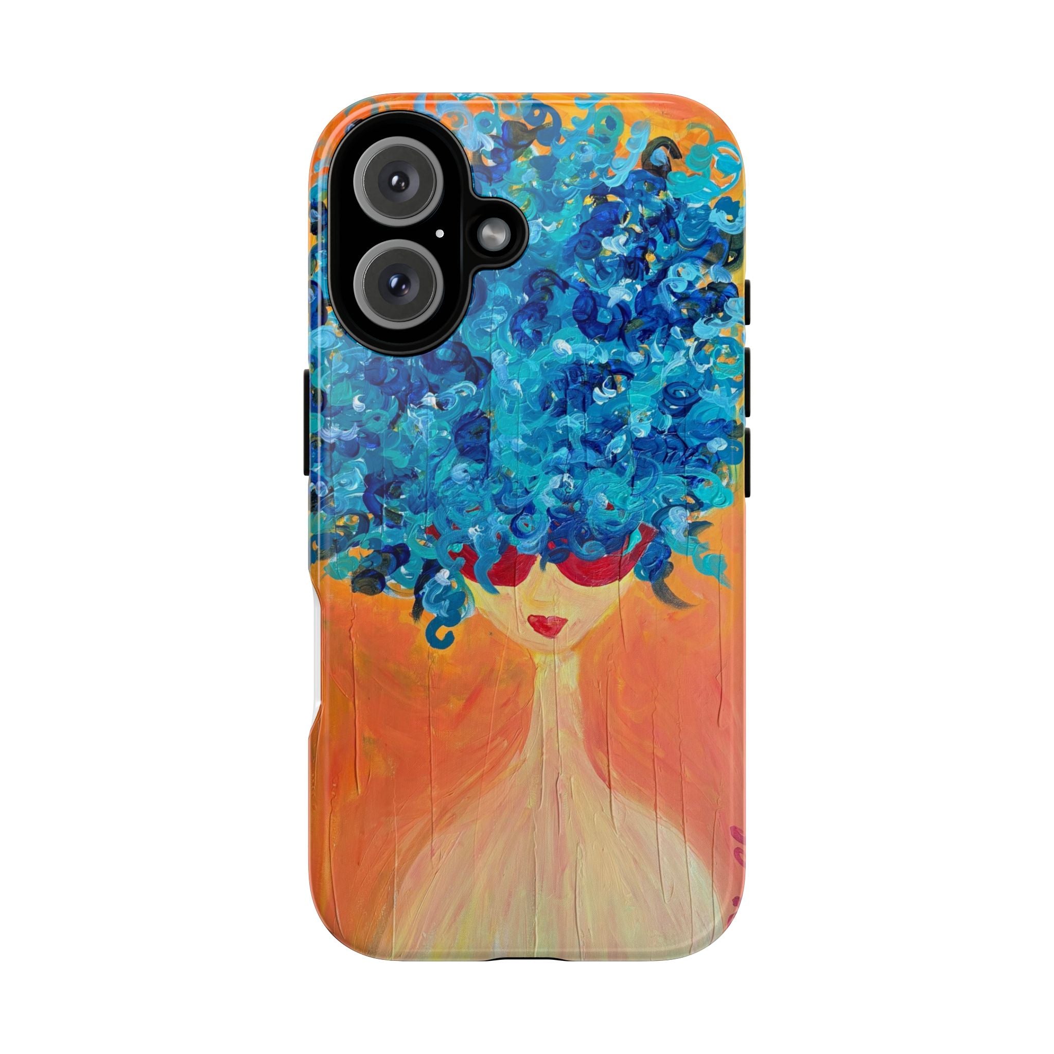Tough Cases — Blue Hair Woman Phone Case