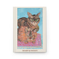 Sharp & Snoozy Original Art Hardcover Journal — Lined Notebook for Cat Lovers