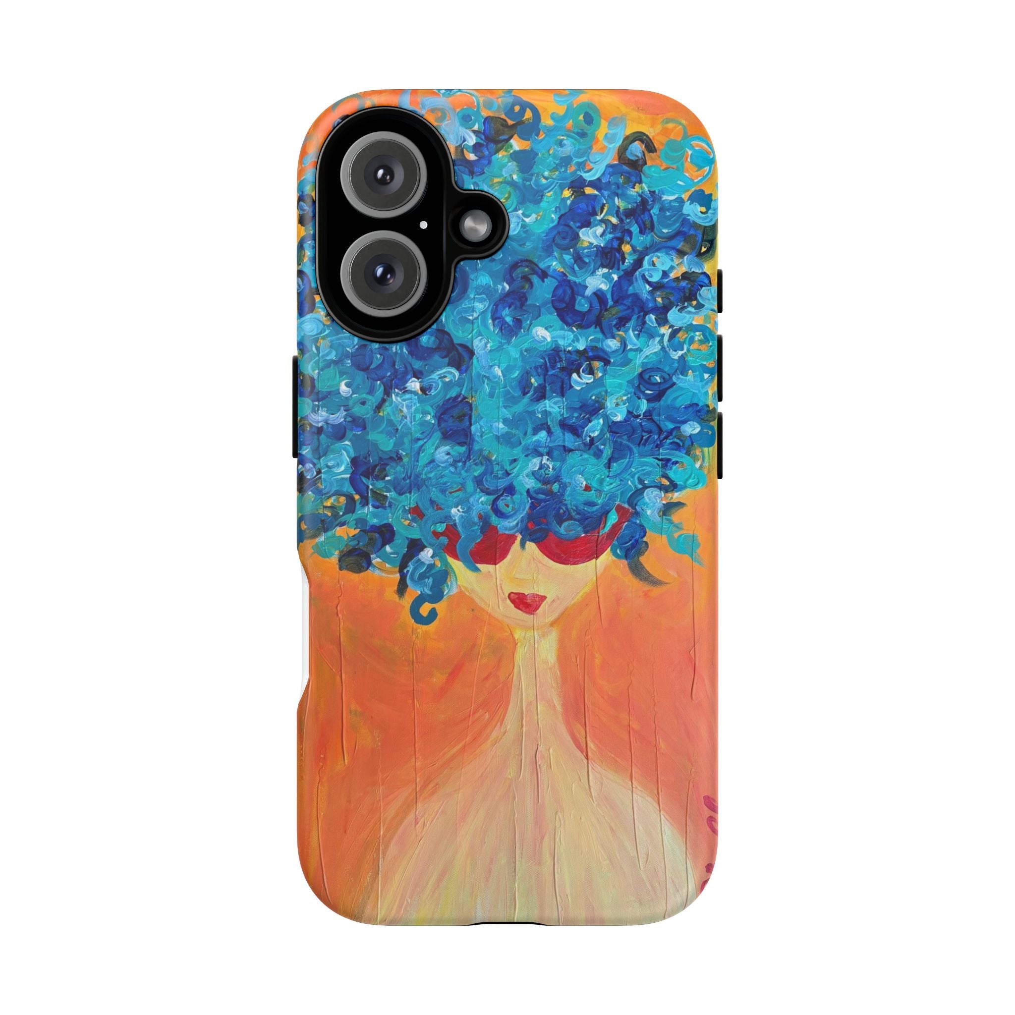 Tough Cases — Blue Hair Woman Phone Case