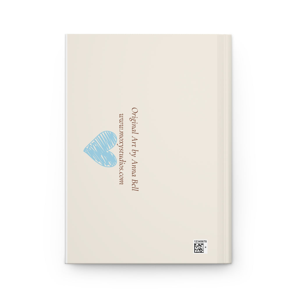 Hardcover Journal — Colorful Elephant 'Never Forgets' Original Art Lined Notebook