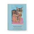 Cat Duo Hardcover Journal — "Sharp & Snoozy" Lined Notebook
