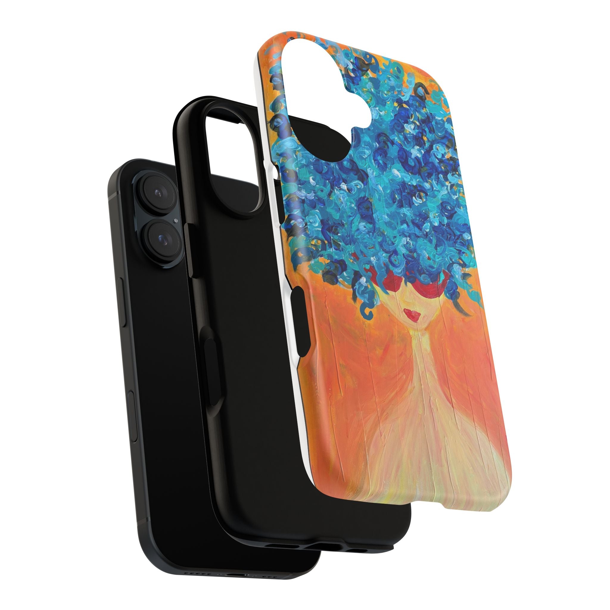 Tough Cases — Blue Hair Woman Phone Case