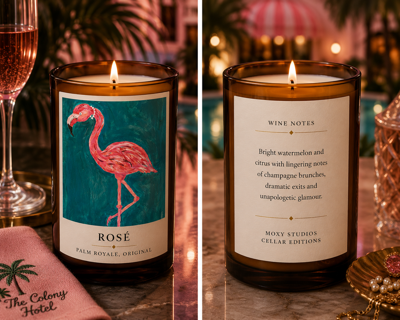 Original Art Candles from the Moxy Studios Cellar Collection