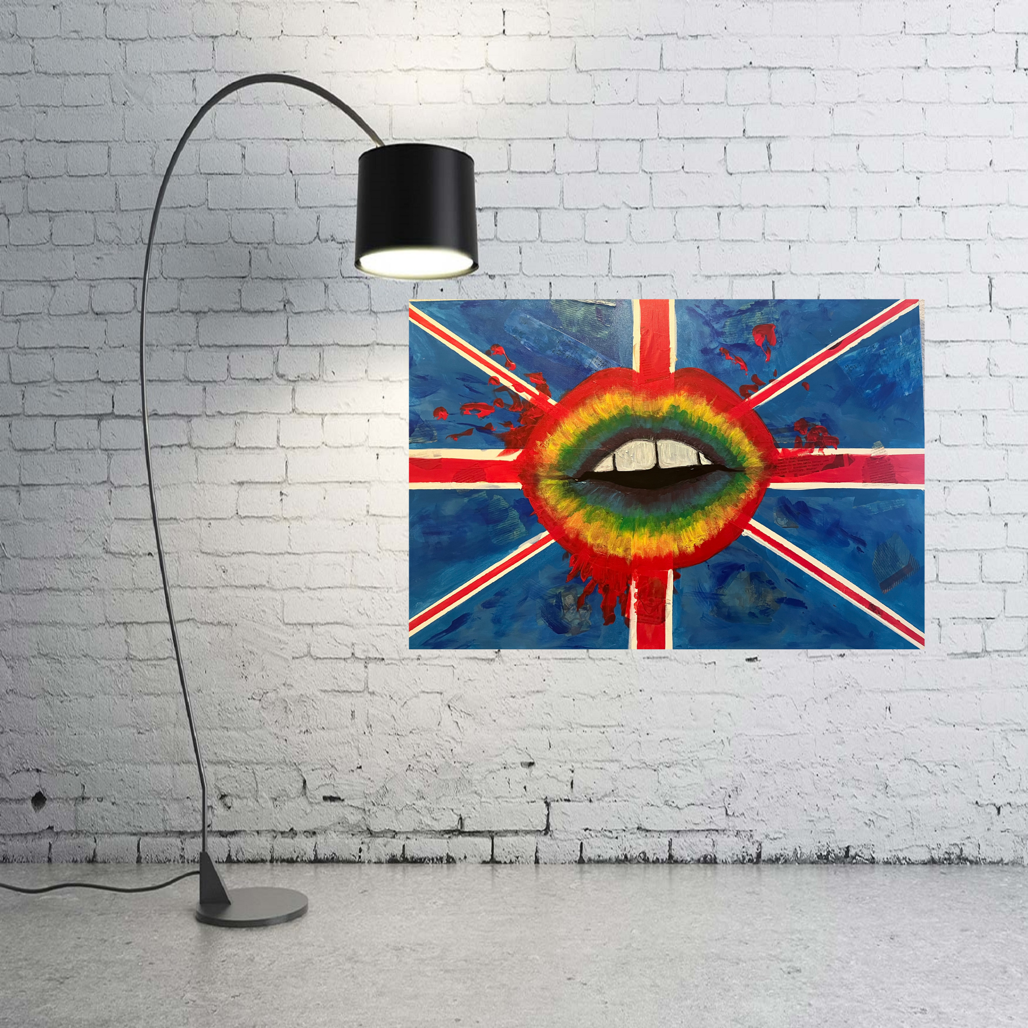 British Invasion (Original multi-media acrylic art on canvas)