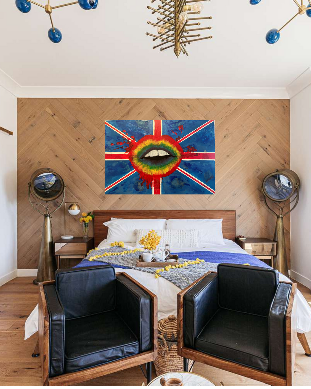 British Invasion (Original multi-media acrylic art on canvas)