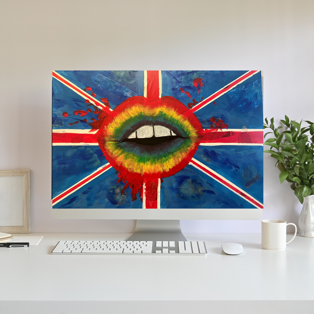 British Invasion (Original multi-media acrylic art on canvas)
